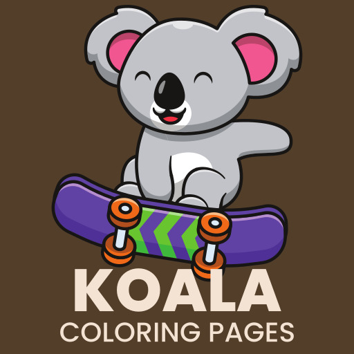 KOALA COLORING PAGES